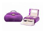 Cosmetic Makeup Case Jewelry Packaging Boxes PU Leather Portable Elegant Design