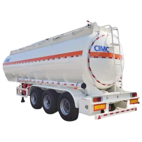 Tri Axles Petrol Oil Tank Fuel Tanker Semi Trailer 40000 50000 Liters Aluminum