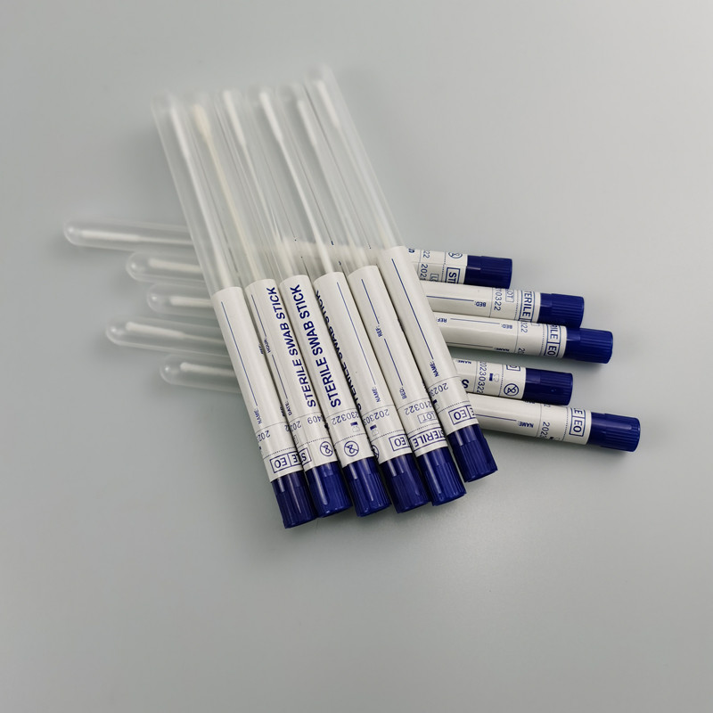 11cm Sterile Foam Tip Disposable Oral Swab Specimen Collection