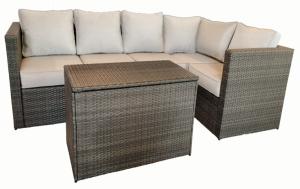 Quality Outdoor Garden Wicker Rattan Sectional Sofa Patio Sofa Set With Cushion wholesale