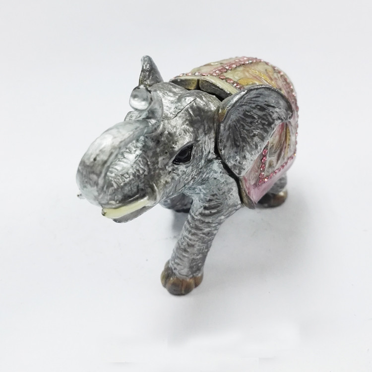 elephant trinket box alloy jewelry box home decoration jewelry box