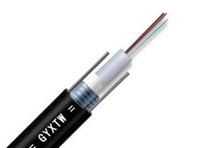 Quality GYXTW Unitube Telecommunication fiber optic with PE jacket , Iight - armoured wholesale