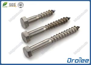 Quality 304/316 Stainless Steel Hex Head Wood Screw Lag Bolts wholesale