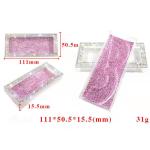 Custom Recyclable Glitter Flip Eyelash Paper Packaging Box hot foil