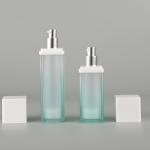 PP Flat Shoulder Acrylic Airless Bottle 30ml 50ml Screen Printing