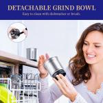 Stainless Steel Spice Grinder Machine 150W Burr 3.7 x 3.7 x 8 inches