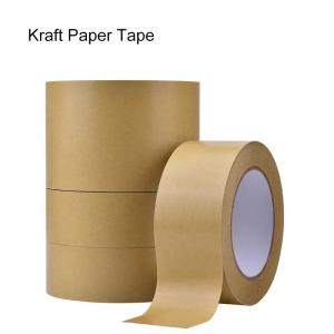 Quality Pressure Sensitive Self Adhesive Carton Packing Brown Paper Tape Single Sided wholesale