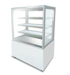 Glass Door Vertical Marble Cake Display Freezer