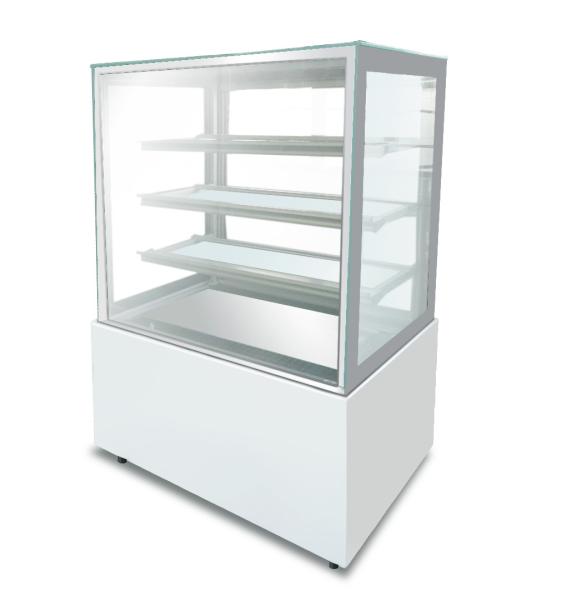 Cheap Glass Door Vertical Marble Cake Display Freezer for sale