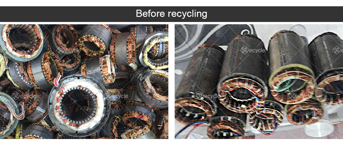 Electric Motor Wrecker Scrap Copper Motor Stator Recycling Machine for Professional