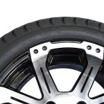 Black Aluminum 12 Inch Golf Cart Wheels And Tires 215 35 12 With 8 Spokes
