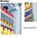 110V 60Hz Commercial Cold Drink Fridge , Luster Plate Retail Beverage Refrigerat