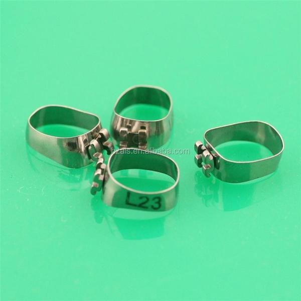 0.018 Slot Dental Pre Welded Orthodontic Molar Band Bracket For Teeth Correction