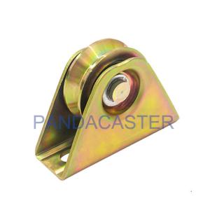 Quality 2&quot; V Groove Sliding Gate Wheels Track Casters 60Kg Colored Zinc Plated wholesale
