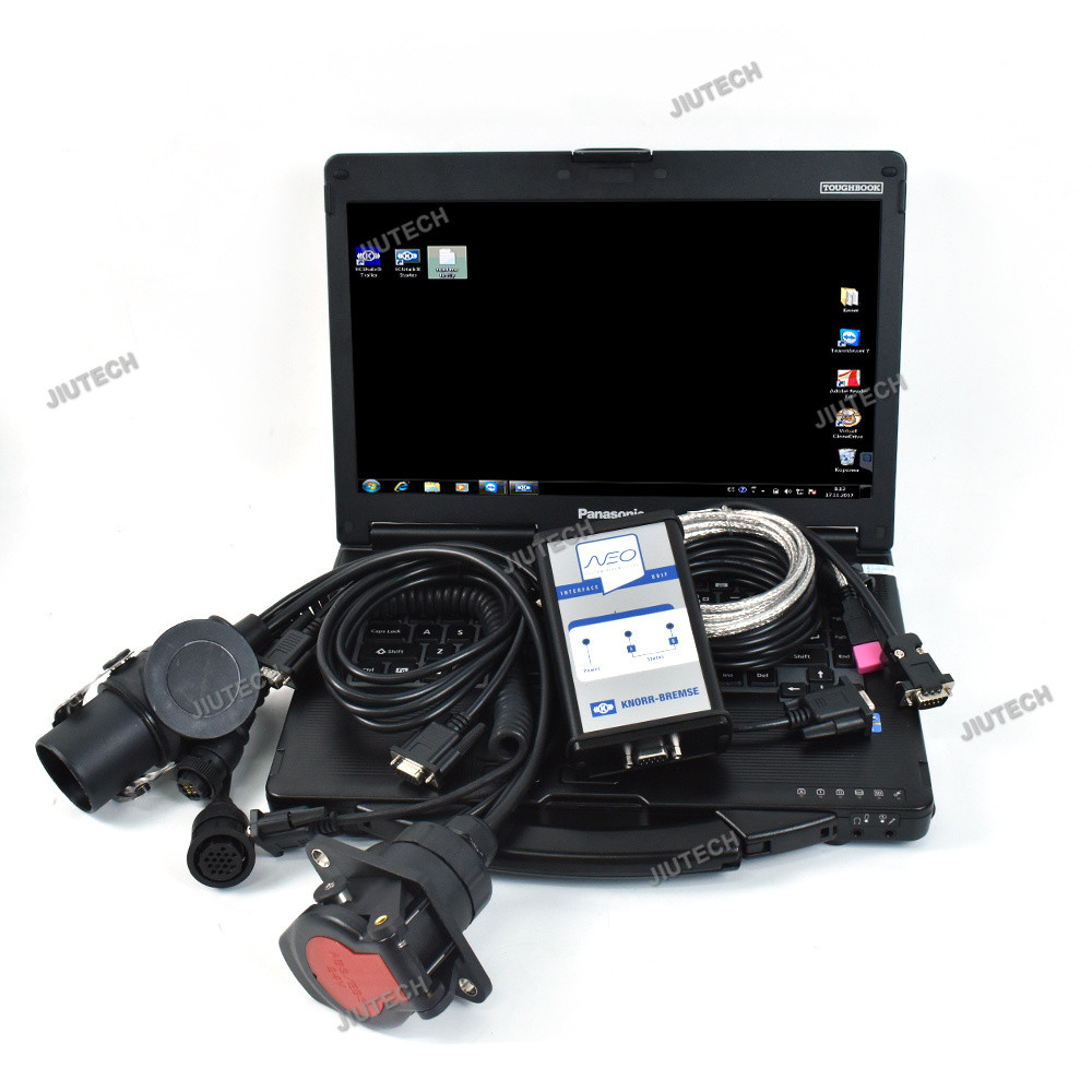 Truck Trailer Brake Diagnostic Tool for KNORR-BREMSE Diagnostic Kit For Knorr NEO UDIF Interface +CF53 laptop