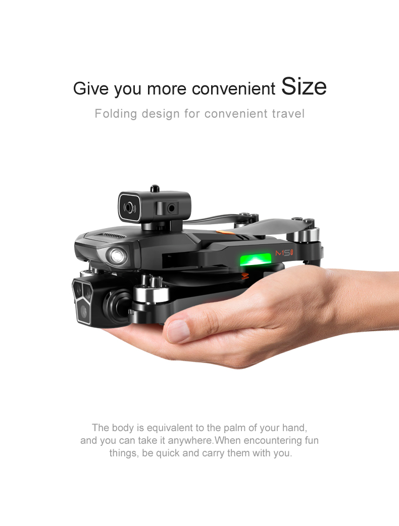 Remote Control M1s Drone with Gesture Photo Mv Video Wifi Obstacle Avoidance 4k Hd Camera Gps Foldable Quadcopter Toy