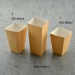 Food French Fries Chicken Packaging Disposable Kraft Paper Box for Benefit of