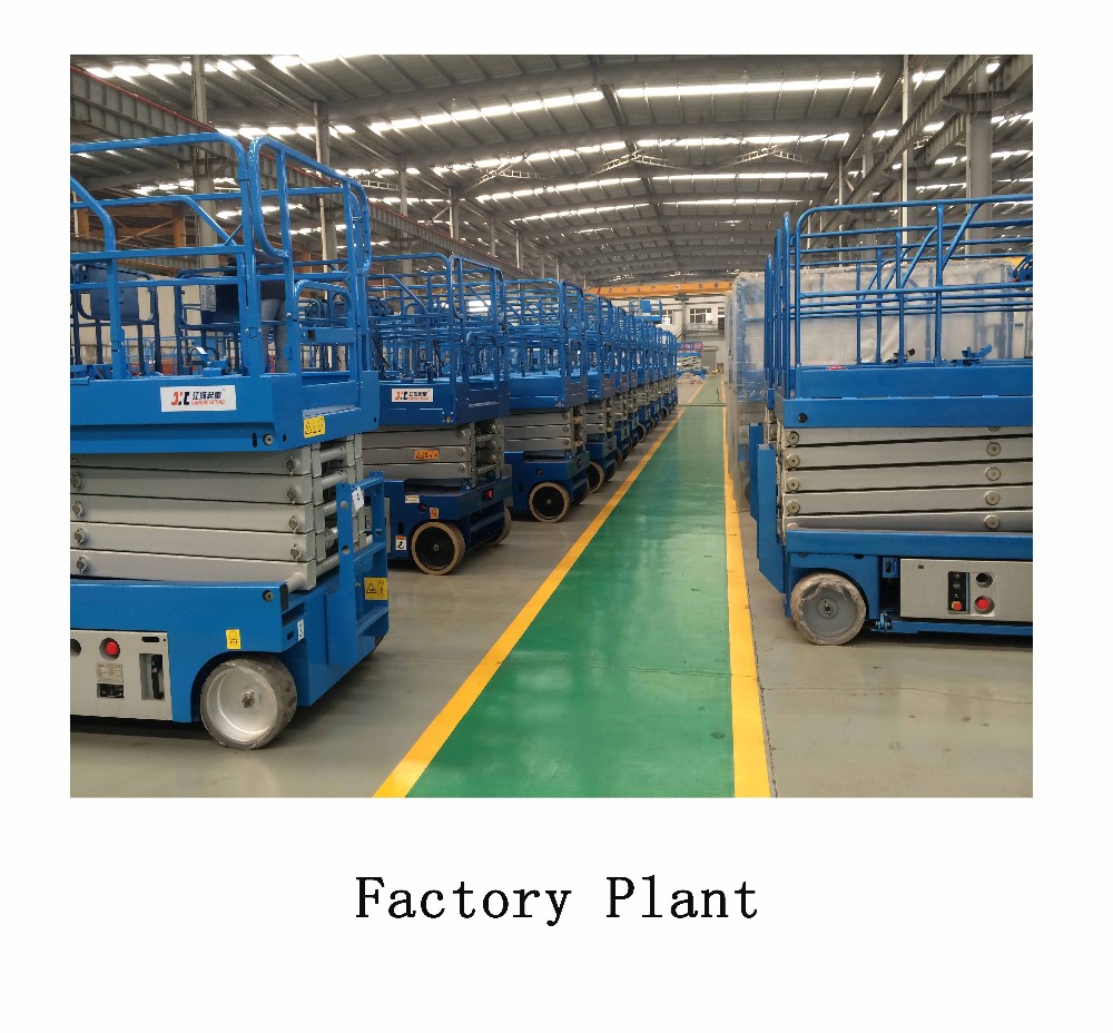 Mini Scissor Lift Equipment AC DC Motor Drive Elevating 8 Meters Height