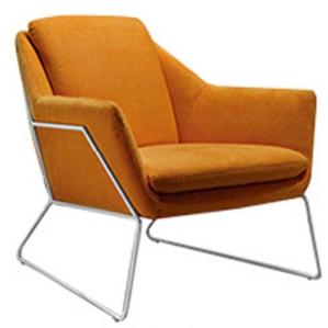 Quality Modern steel frame fabric relax chair New York chaise lounge chair for living room furniture wholesale