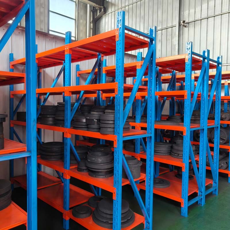 Orange Blue Adjustable Metal Boltless Industrial Shelving And Racks 5 Shelves