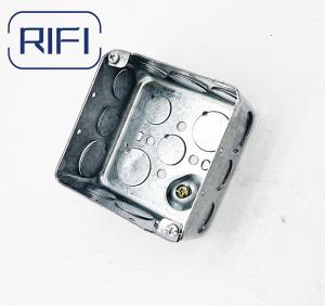 2 Gang Metal Wall Electrical Jucntion Box Square Shape