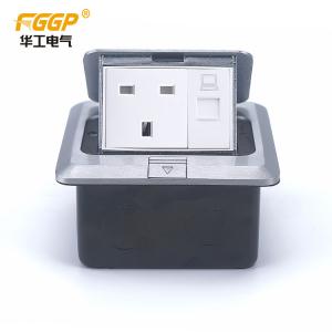 Quality Brass Cover 3 Pin Pop Up Floor Socket Rj45 Rj11 Telephone Socket wholesale
