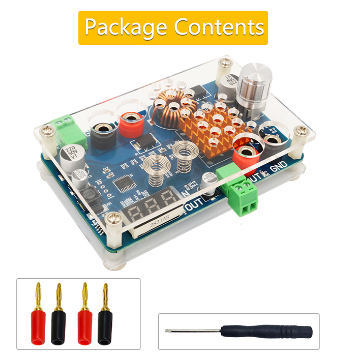 Boost Converter, DC 5-32V To 5-45V 3A, With Voltage Display And Touch Sensor Switch