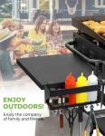 Convenient Carbon Steel Griddle Grill Caddy Organizer for Blackstone BBQ