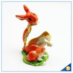 Handmade Lovely Rabbit Trinket Box For Decorative Jewelry Box SCJ596