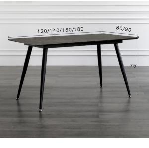 Quality Black Color Smooth Foot European Style Kitchen Dining Table Leisure Coffee Table wholesale