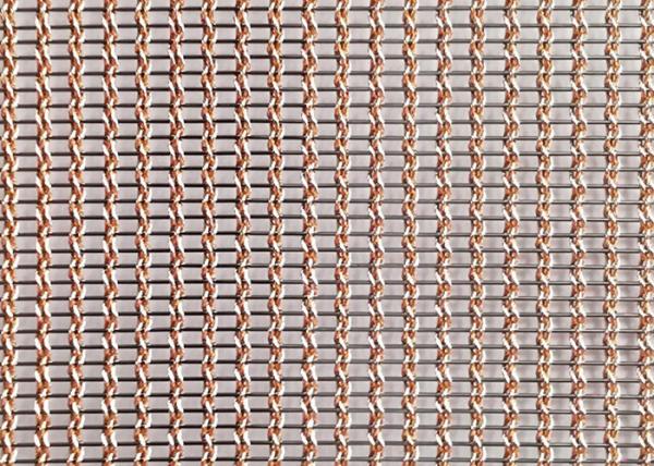 Cheap SHUOLONG Woven Copper Glass Laminated Wire Mesh Lightweight Heat Resistance for sale