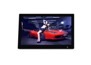 Quality 13 Inch High Resolution Metal Digital Photo Frame With Rechargeable Battery wholesale