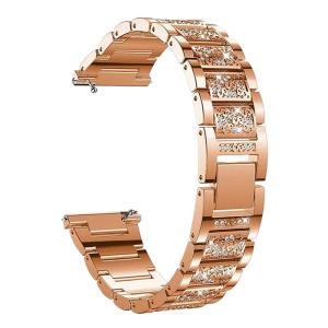 Quality Rose Gold 0.8inch Stainless Steel Watch Strap 95g 22mm Metal Watch Strap wholesale
