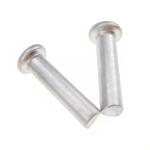 Plain Finish Aluminum Flat Head Rivets Solid Grade 6061 Fastener