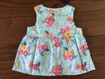 Sleeveless Babys Printed Dress 100% Cotton 12M 18M 24M Size