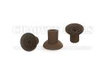 32 mm Disk Diameter Brown Color Thin Film Vacuum Natural Rubber Suction Cups