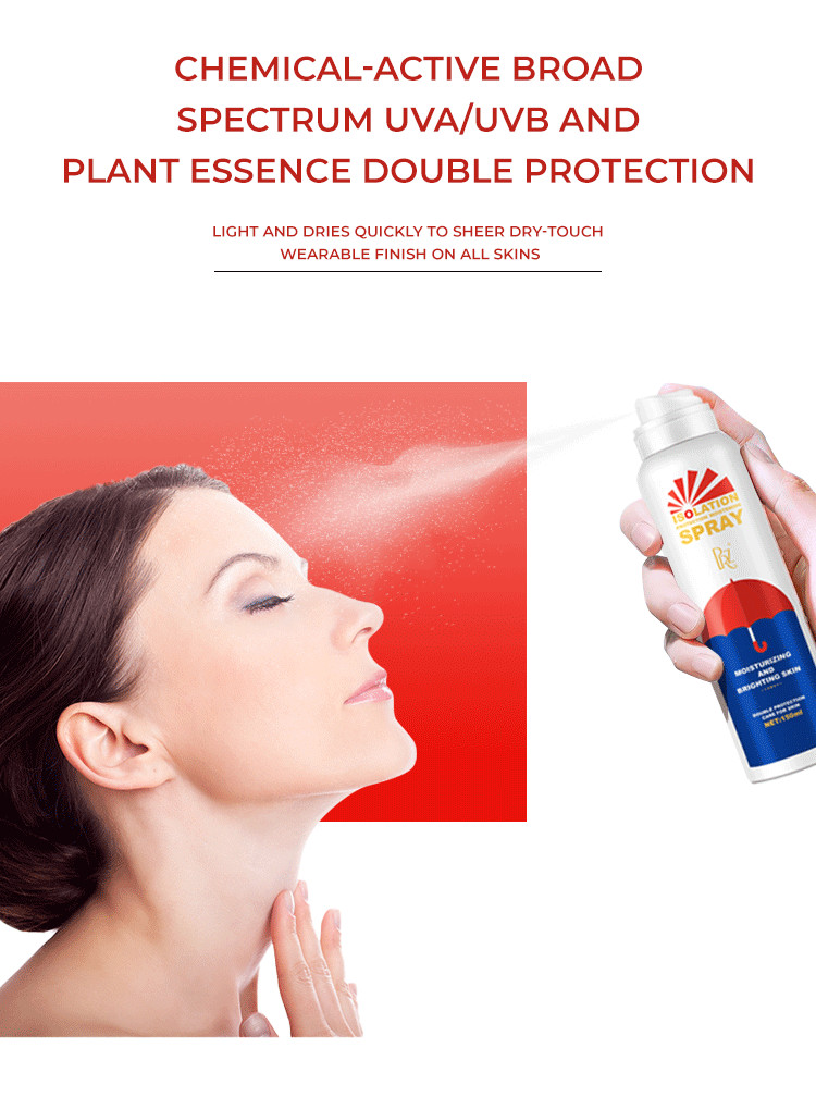 Sunblock Moisturizer Whitening Organic Sunscreen Spray For All Skin