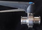 Threaded Sanitary Butterfly Valves SS316 DN10 To DN65 ASME BPE SF1 Polished