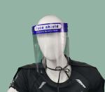 Outside Medical Face Shield Distortion Free Wrap Around PET Material Elegant