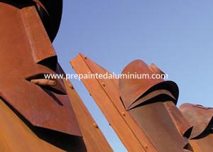 Quality High Strength Laser Cut Corten Steel For Sculpture Decoration / Curtain Wall wholesale