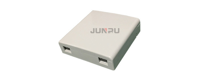 2 Port FTTH Fiber Optic Termination Box With SC LC Fiber Pigtails And Fiber Adapters