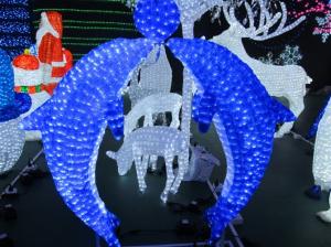 Quality christmas dolphin motif light wholesale