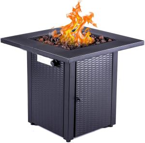Quality 28 Inch Outdoor Square 50000 BTU Fire Pit With Patio Deck Garden Backyard wholesale