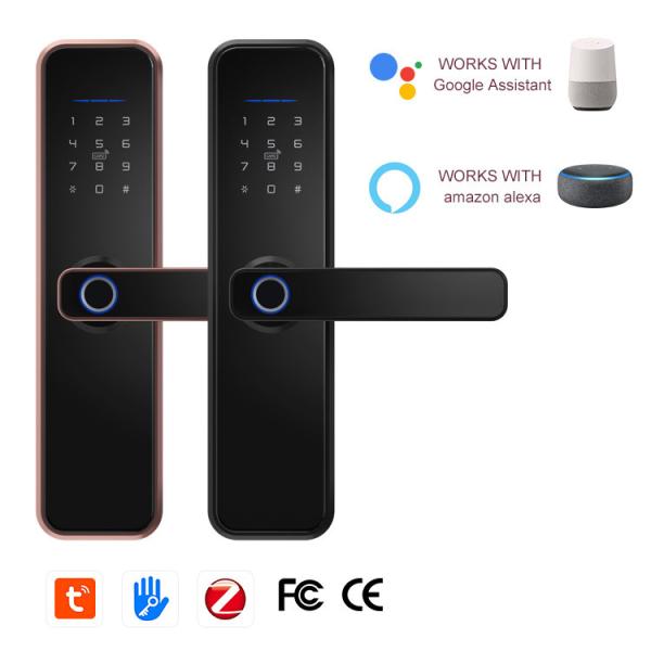 Cheap Fingerprint Cylinder Smart Wifi Door Lock Double Tuya Access Wifi Fingerprint Door Lock for sale