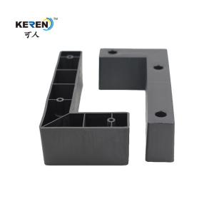 Quality KR-P0198 Corner L Shaped Furniture Legs 60mm Height For Sofa Frame Reduce Scratches wholesale
