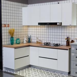 Quality Chengdu Bespoke Customized Apartment Kitchen Furniture PVC Kitchen Cabinets wholesale