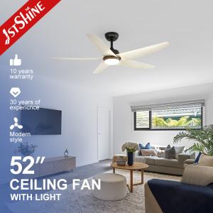 Quality LED 5 Blade Ceiling Fan , Living Room Quiet High Speed DC Ceiling Fan wholesale
