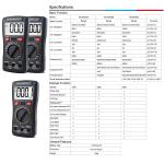 3999 Counts TRMS LCD Multimetros Professional NCV Bench Multimeter Electric