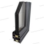 Tilt Turn Casement Aluminum System Window 6005 High Standard Window Grill