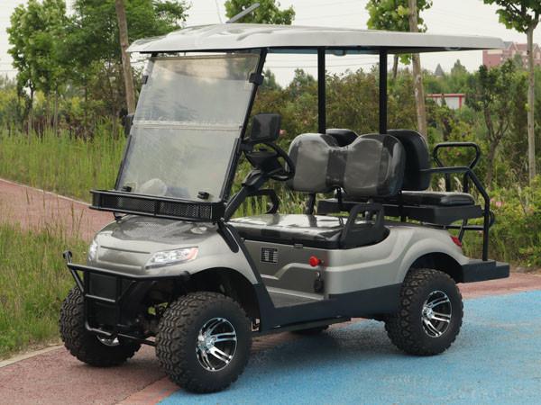 4 people Black Golf Cart Lithium Battery or Lead-acid battery Street Legal